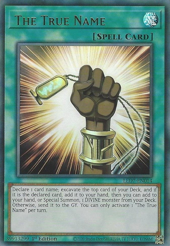 Image for The True Name (LED7-EN014) (LED7) - YuGiOh