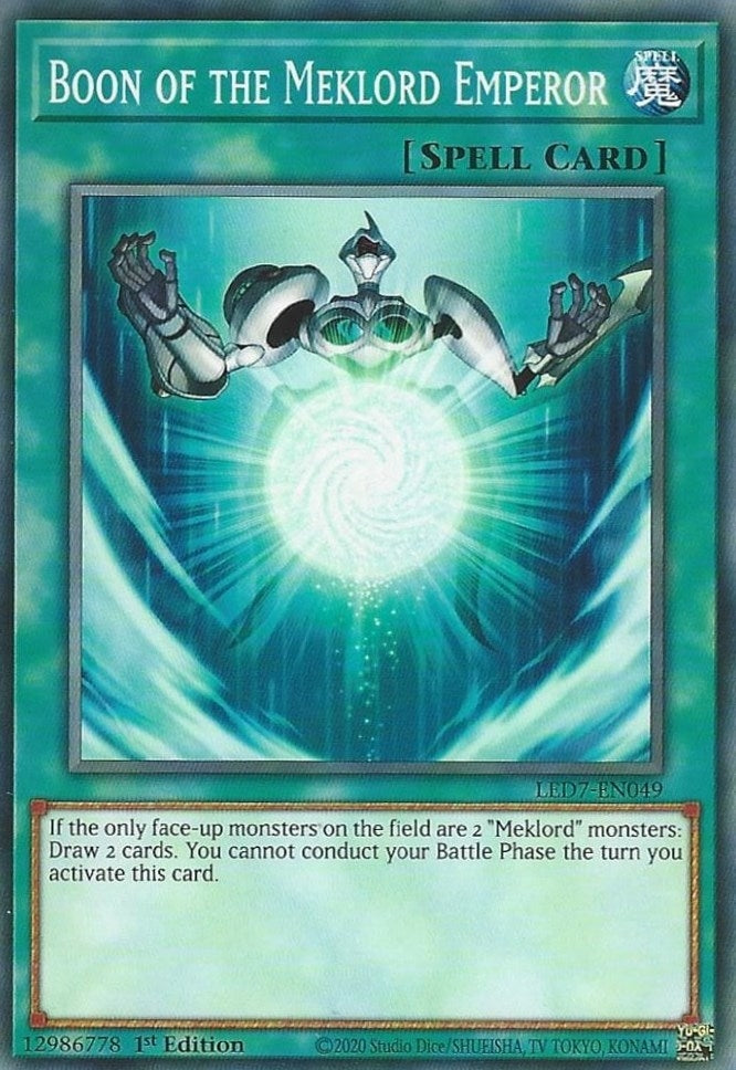 Image for Boon of the Meklord Emperor (LED7-EN049) (LED7) - YuGiOh