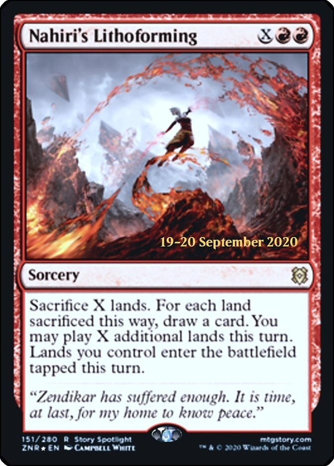 Image for Nahiri's Lithoforming (151) (Prerelease Cards) - Magic: The Gathering