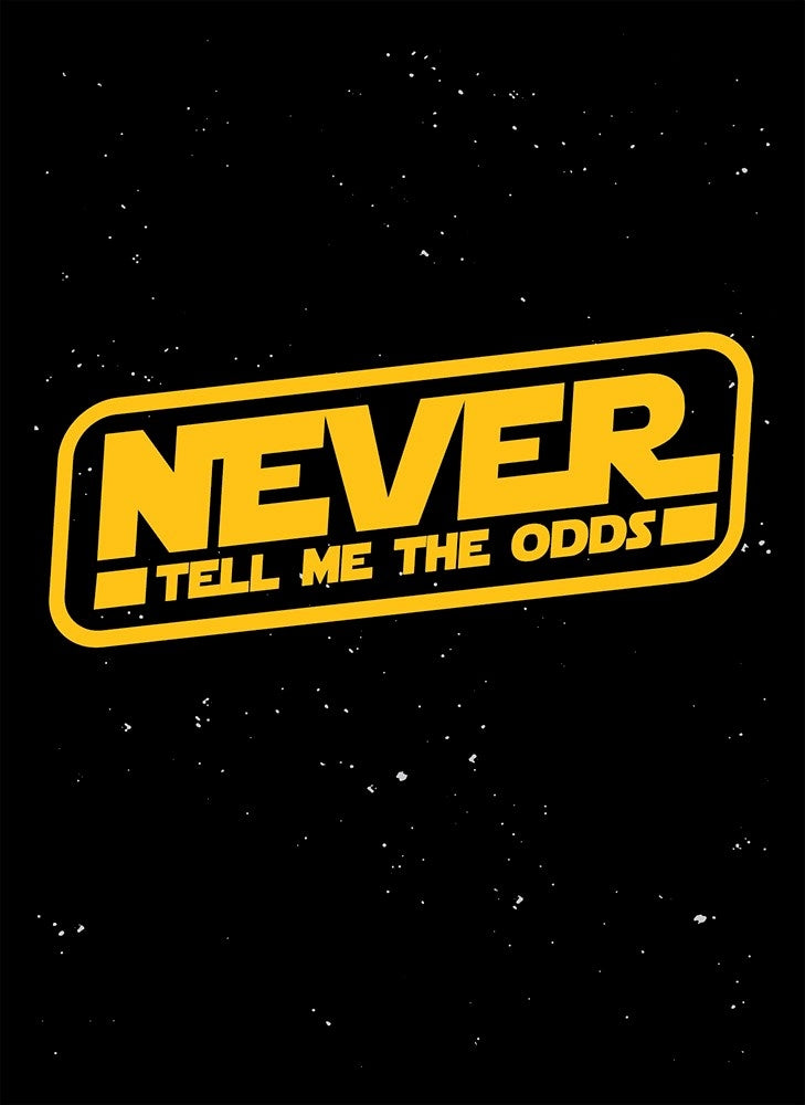Image for Double Matte Art Sleeve - Never Tell Me the Odds (50-Pack) - Card Sleeves