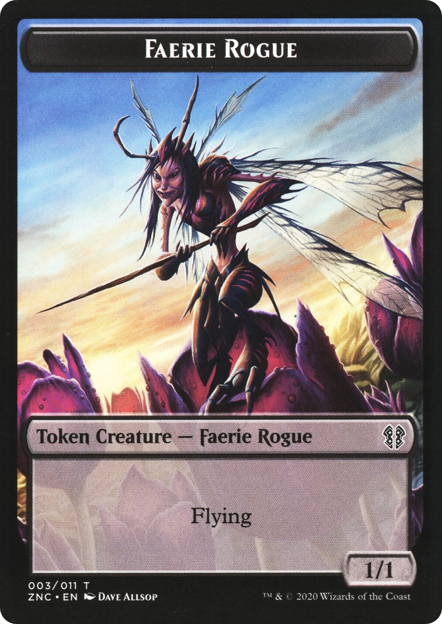 Image for Faerie Rogue // Rat Double-Sided Token (3 // 6) (Zendikar Rising) - Magic: The Gathering