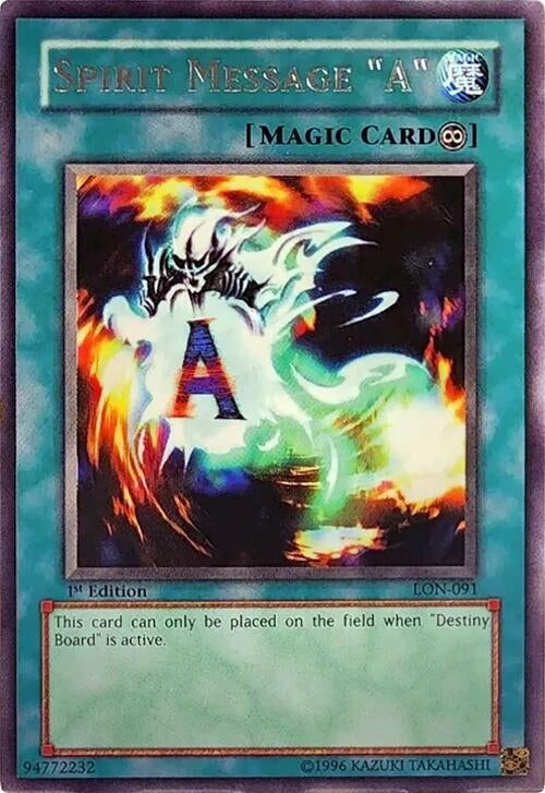Image for Spirit Message "A" (LON-091) (LON) - YuGiOh
