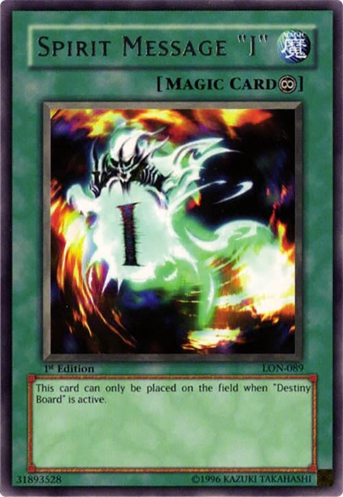 Image for Spirit Message "I" (LON-089) (LON) - YuGiOh