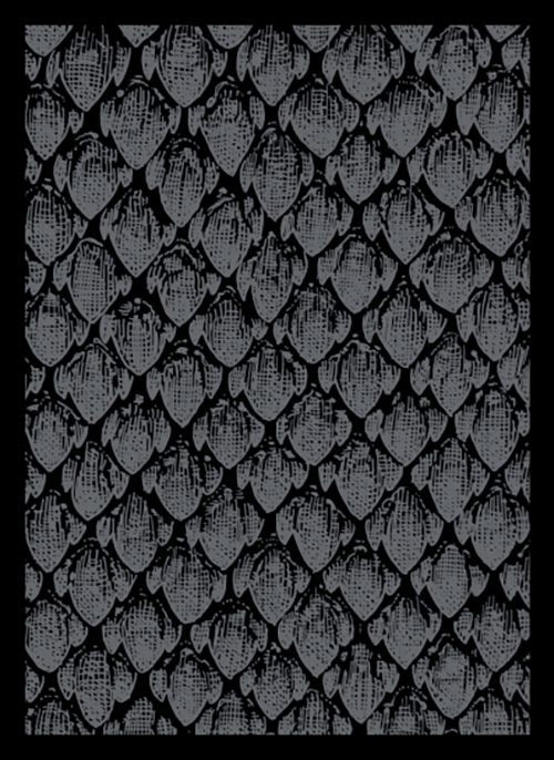 Image for Matte Sleeve - Dragon Hide Black (50-Pack) - Card Sleeves