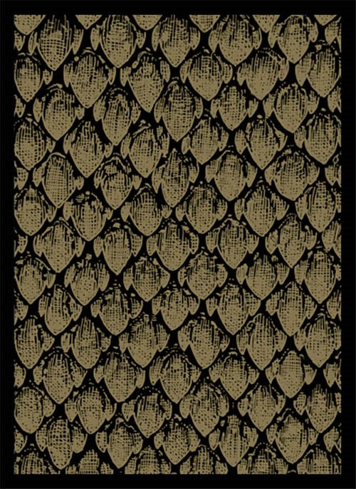 Image for Matte Sleeve - Dragon Hide Gold (50-Pack) - Card Sleeves