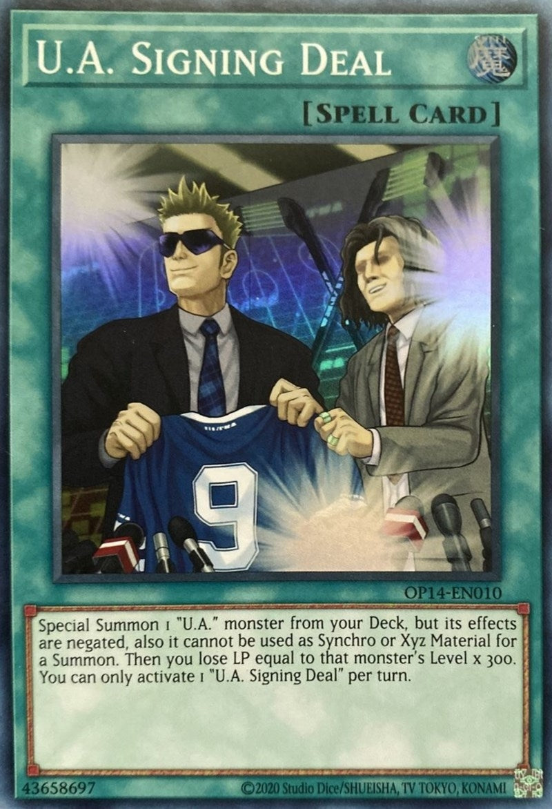 Image for U.A. Signing Deal (OP14-EN010) (OP14) - YuGiOh