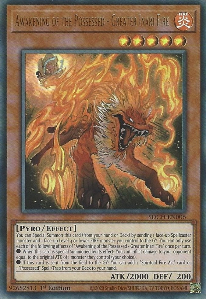 Image for Awakening of the Possessed - Greater Inari Fire (SDCH-EN006) (SDCH) - YuGiOh