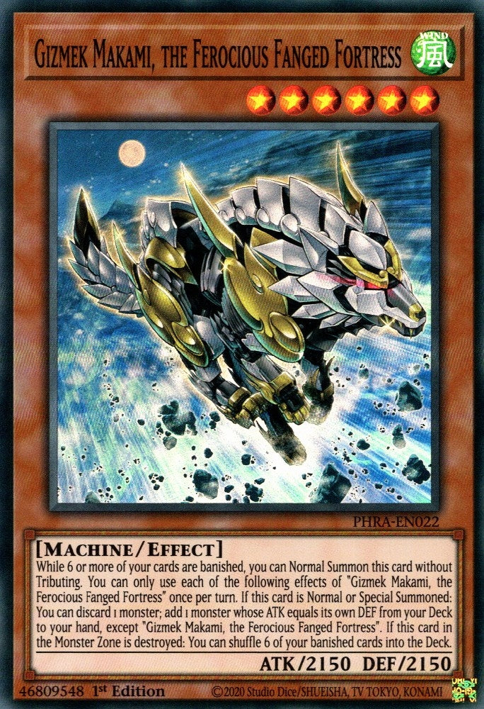 Image for Gizmek Makami, the Ferocious Fanged Fortress (PHRA-EN022) (PHRA) - YuGiOh