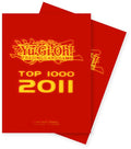 Image for Top 1000 (2011) Card Sleeves for Yu-Gi-Oh! - Red (80-Pack) - Card Sleeves