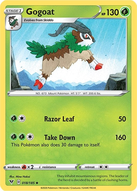 Image for Gogoat (018/185) (SWSH04) - Pokemon