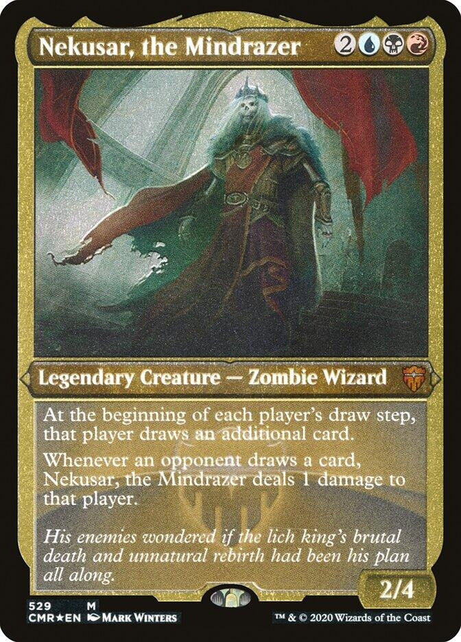Nekusar, the Mindrazer (Foil Etched) (529) (Commander Legends)