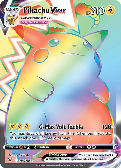 Image for Pikachu VMAX (Secret) (188/185) (SWSH04) - Pokemon