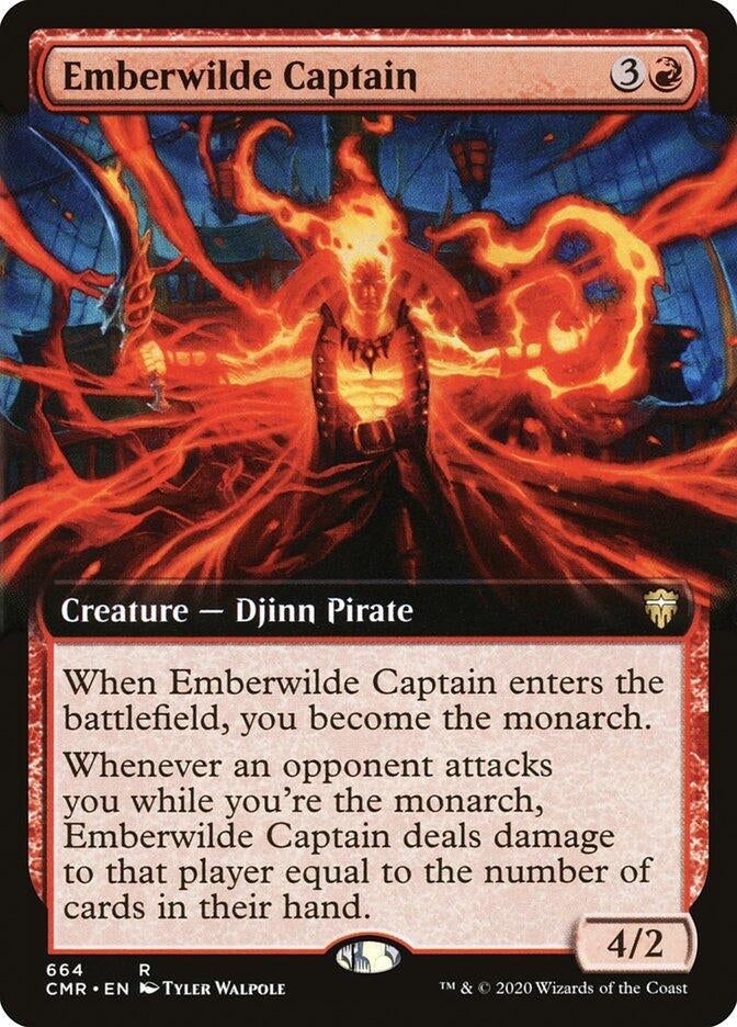 Image for Emberwilde Captain (Extended Art) (664) (Commander Legends) - Magic: The Gathering