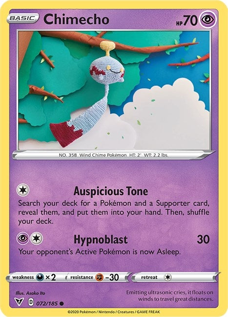 Image for Chimecho (072/185) (SWSH04) - Pokemon
