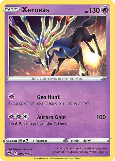Image for Xerneas (078/185) (SWSH04) - Pokemon