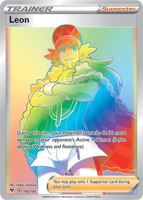 Image for Leon (Secret) (195/185) (SWSH04) - Pokemon