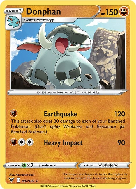 Image for Donphan (087/185) (SWSH04) - Pokemon