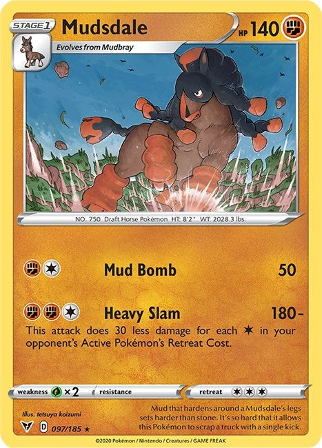 Image for Mudsdale (097/185) (SWSH04) - Pokemon