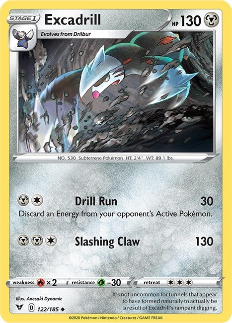 Image for Excadrill (122/185) (SWSH04) - Pokemon