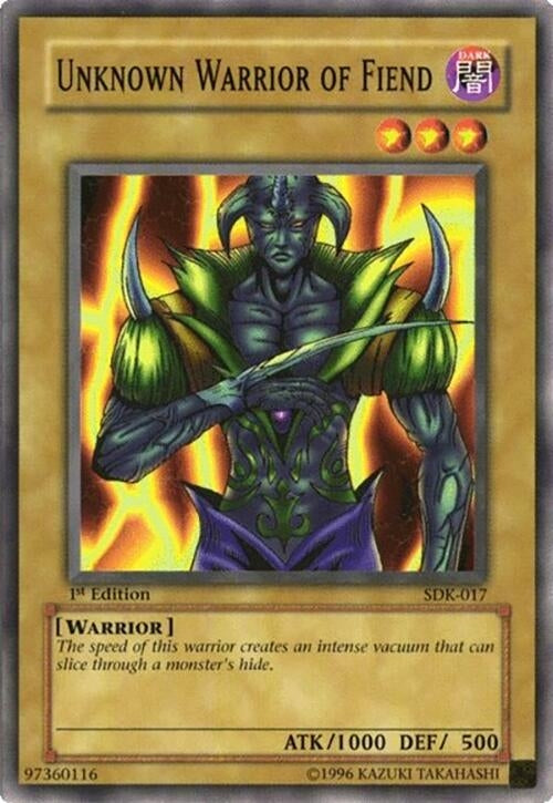 Image for Unknown Warrior of Fiend (SDK-017) (SDK) - YuGiOh