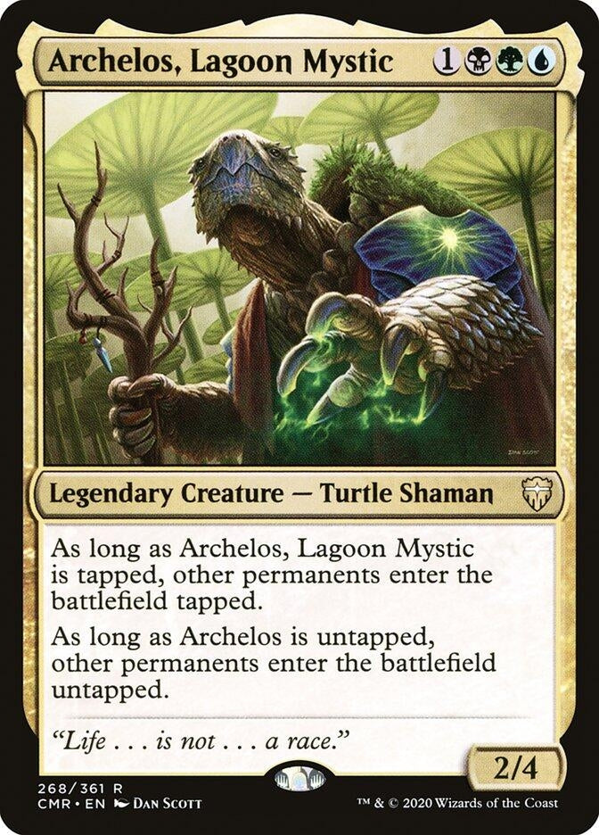Image for Archelos, Lagoon Mystic (268) (Commander Legends) - Magic: The Gathering