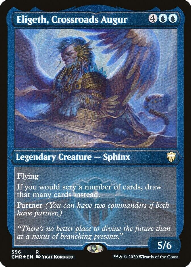 Image for Eligeth, Crossroads Augur (Foil Etched) (556) (Commander Legends) - Magic: The Gathering