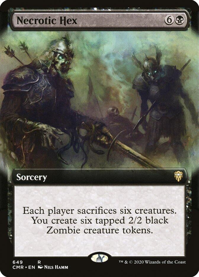 Image for Necrotic Hex (Extended Art) (649) (Commander Legends) - Magic: The Gathering