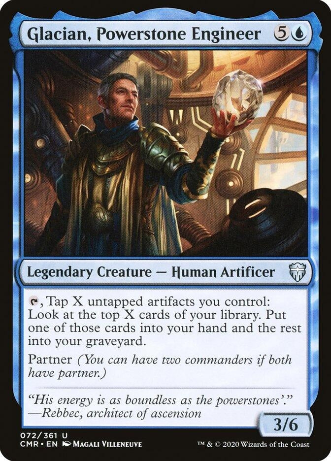 Image for Glacian, Powerstone Engineer (72) (Commander Legends) - Magic: The Gathering