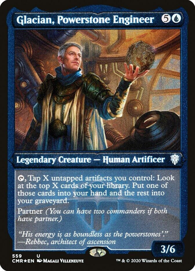 Image for Glacian, Powerstone Engineer (Foil Etched) (559) (Commander Legends) - Magic: The Gathering