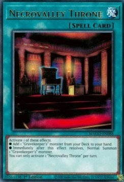 Image for Necrovalley Throne (MAGO-EN088) (MAGO) - YuGiOh