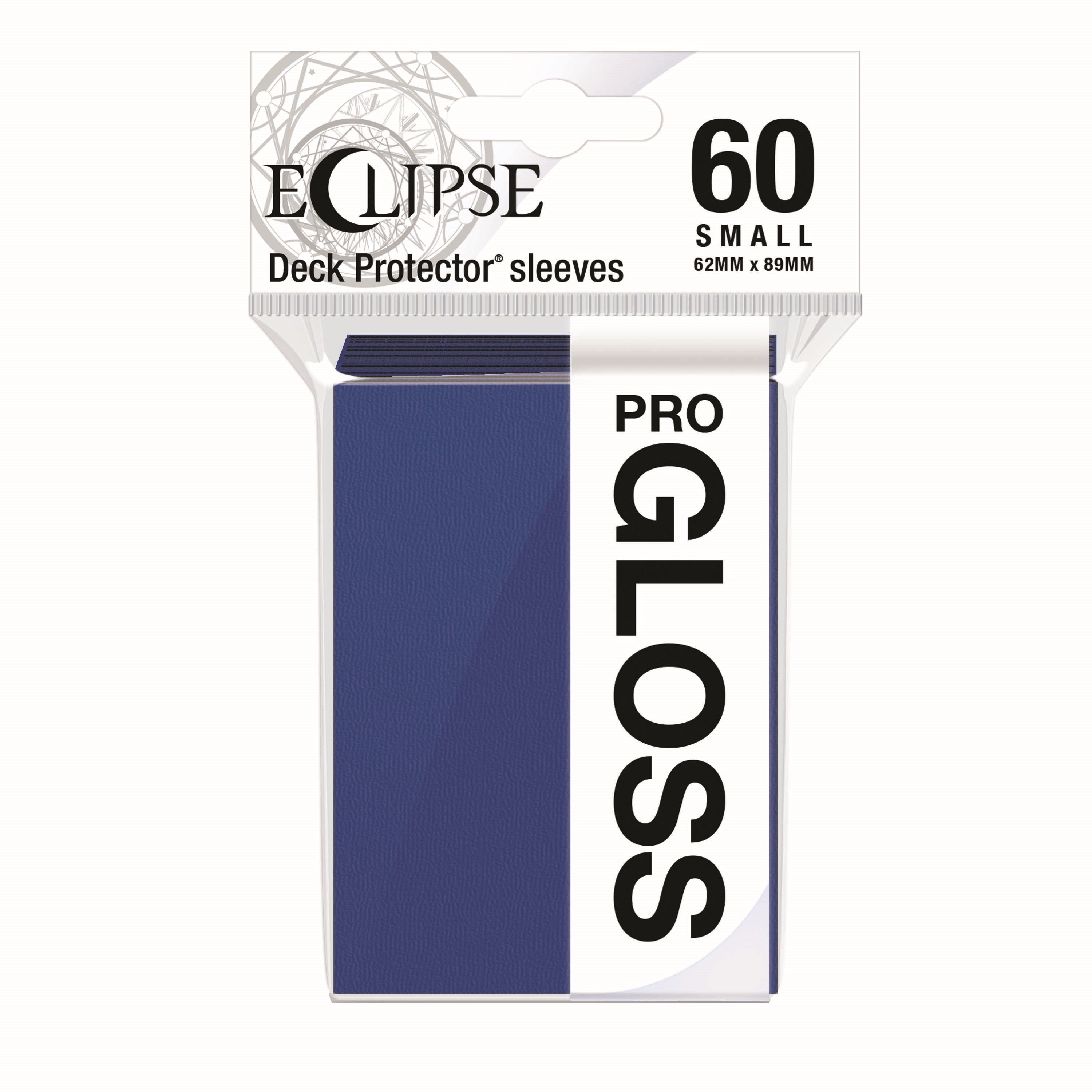 Image for PRO-Gloss Eclipse Small Deck Protector Sleeves - Pacific Blue (60-Pack) - Card Sleeves