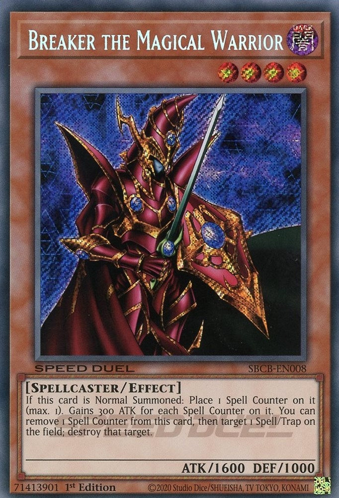 Image for Breaker the Magical Warrior (Secret) (SBCB-EN008) (SBCB) - YuGiOh