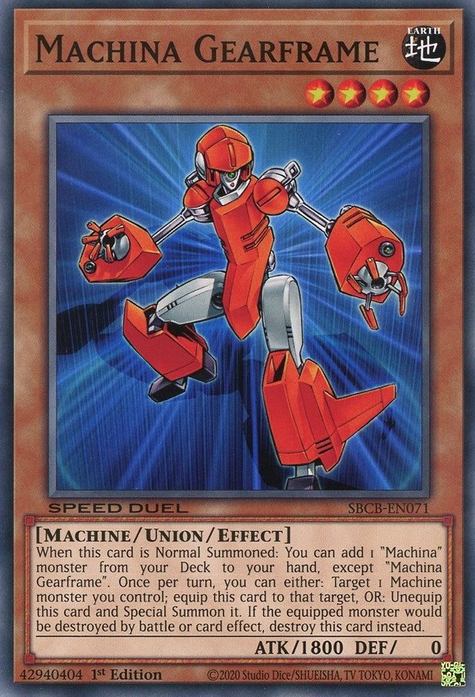 Image for Machina Gearframe (SBCB-EN071) (SBCB) - YuGiOh