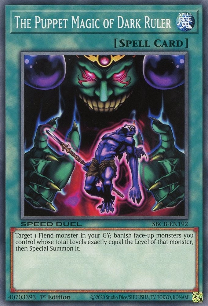 Image for The Puppet Magic of Dark Ruler (SBCB-EN192) (SBCB) - YuGiOh
