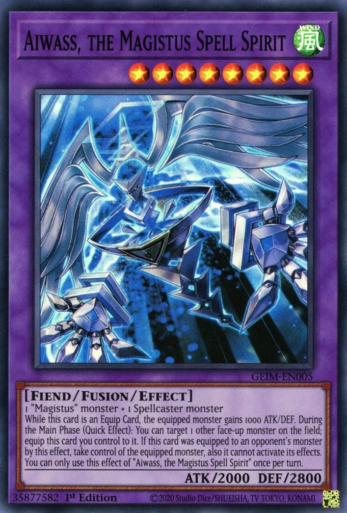 Image for Aiwass, the Magistus Spell Spirit (GEIM-EN005) (GEIM) - YuGiOh