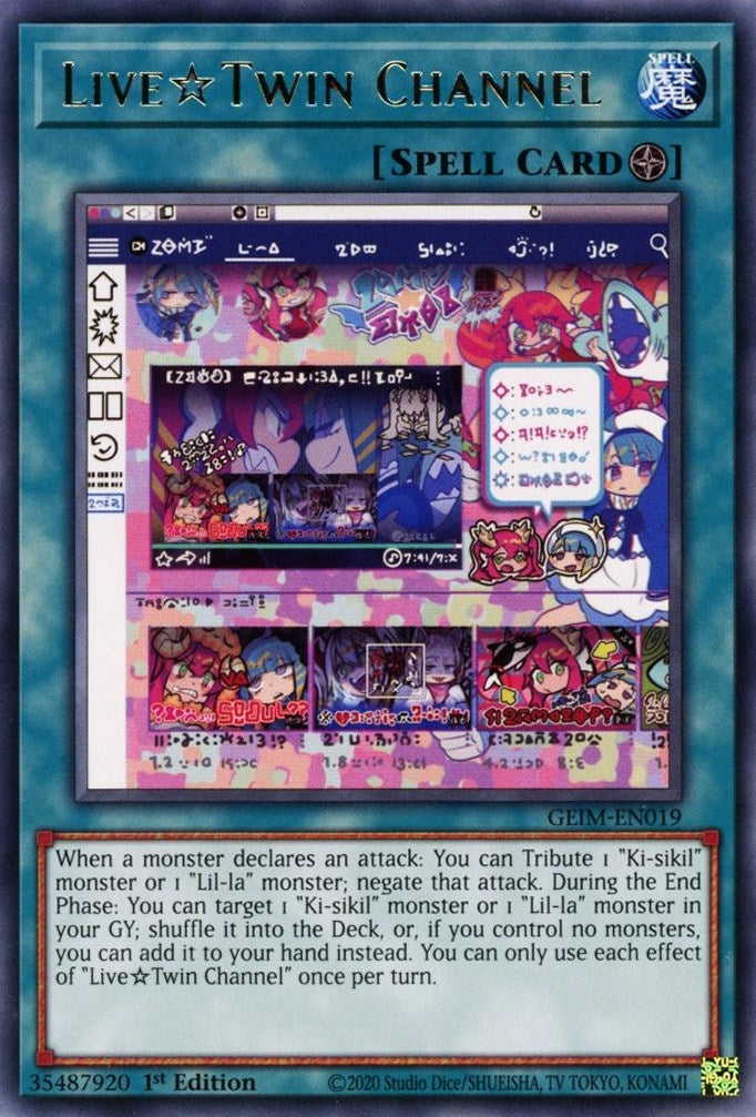 Image for Live Twin Channel (GEIM-EN019) (GEIM) - YuGiOh