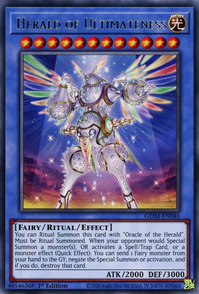 Image for Herald of Ultimateness (GEIM-EN046) (GEIM) - YuGiOh