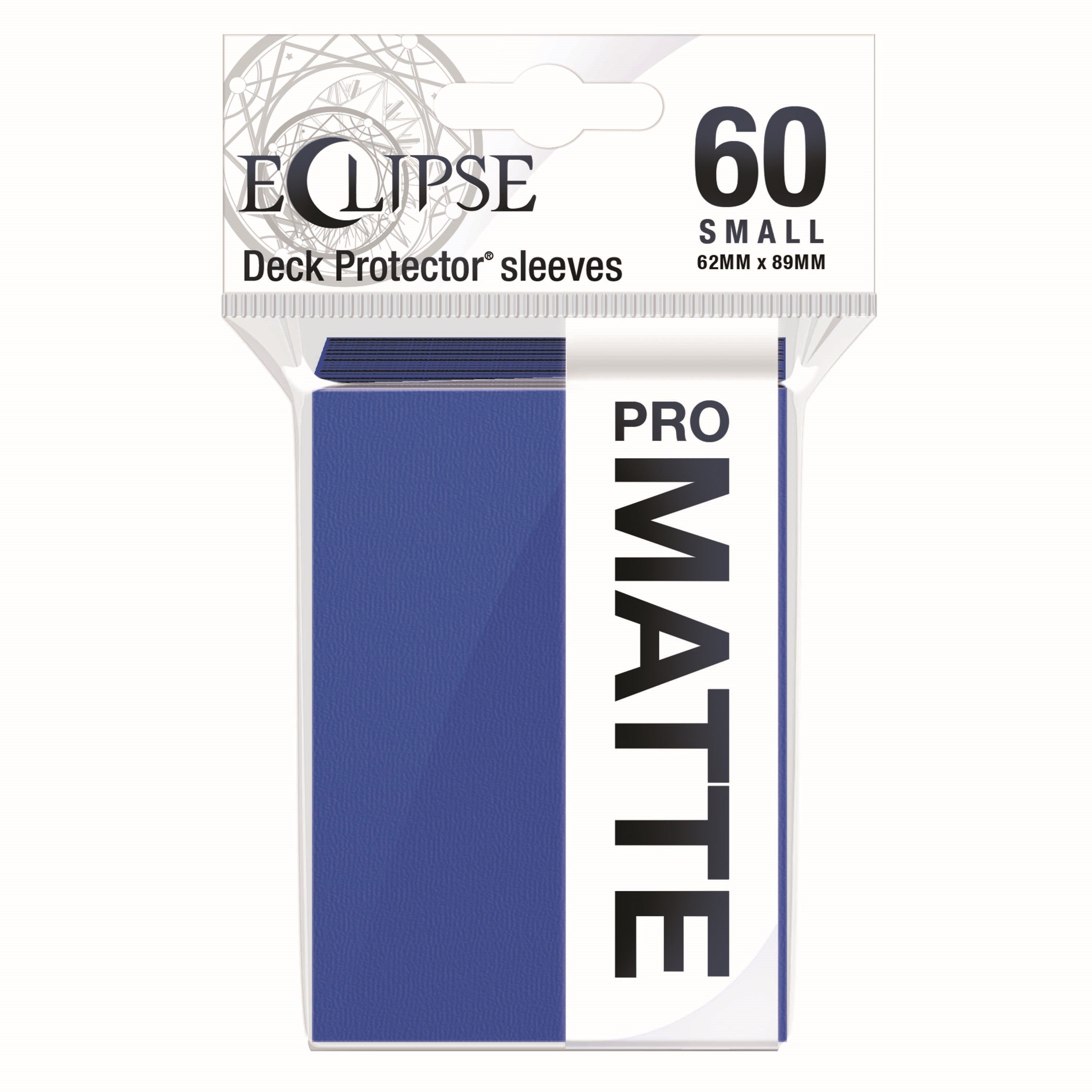 Image for PRO-Matte Eclipse Small Deck Protector Sleeves - Pacific Blue (60-Pack) - Card Sleeves