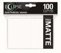 Image for PRO-Matte Eclipse Standard Deck Protector Sleeves - Arctic White (100-Pack) - Card Sleeves