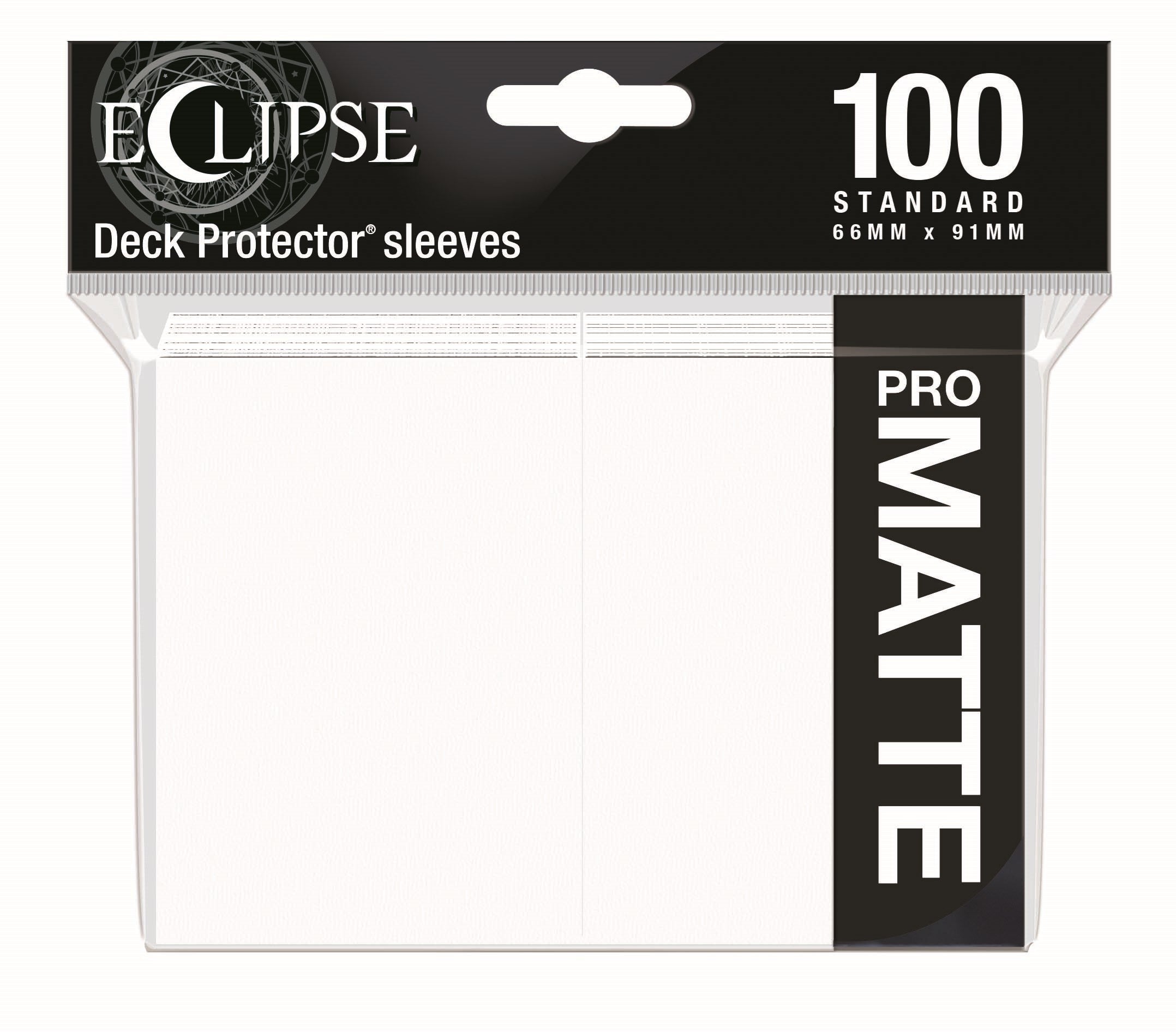 Image for PRO-Matte Eclipse Standard Deck Protector Sleeves - Arctic White (100-Pack) - Card Sleeves