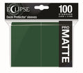 Image for PRO-Matte Eclipse Standard Deck Protector Sleeves - Forest Green (100-Pack) - Card Sleeves