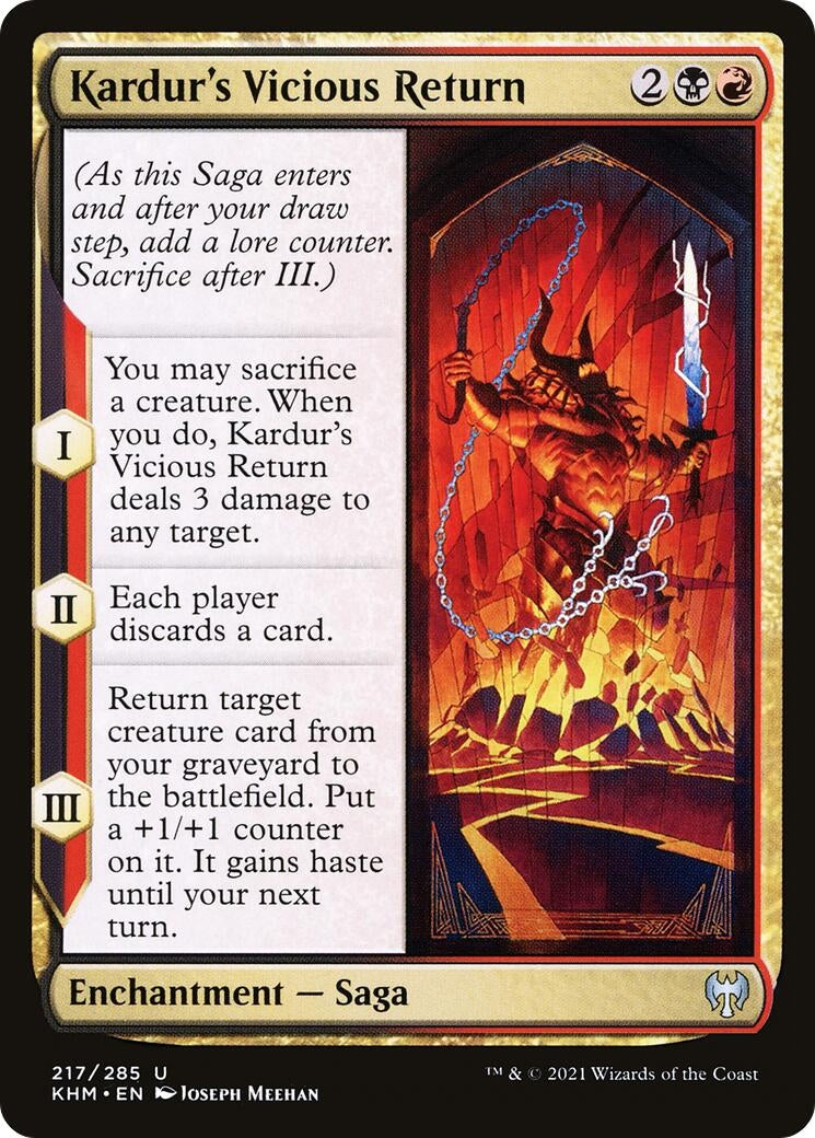 Image for Kardur's Vicious Return (217) (Kaldheim) - Magic: The Gathering