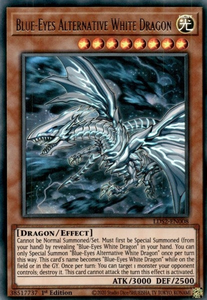 Image for Blue-Eyes Alternative White Dragon (LDS2-EN008) (LDS2) - YuGiOh