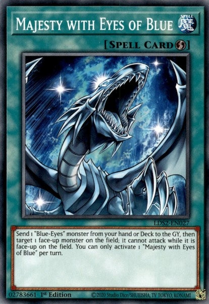 Image for Majesty with Eyes of Blue (LDS2-EN027) (LDS2) - YuGiOh