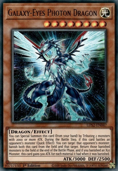 Image for Galaxy-Eyes Photon Dragon (LDS2-EN047) (LDS2) - YuGiOh