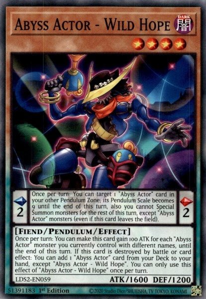 Image for Abyss Actor - Wild Hope (LDS2-EN059) (LDS2) - YuGiOh