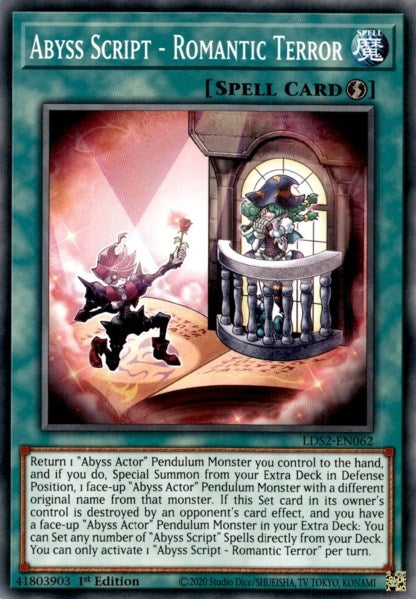 Image for Abyss Script - Romantic Terror (LDS2-EN062) (LDS2) - YuGiOh