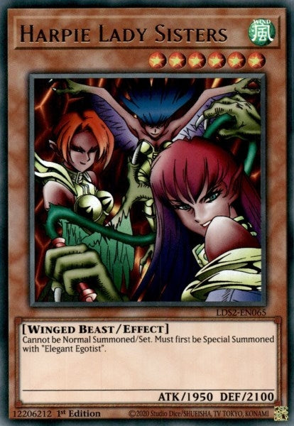 Image for Harpie Lady Sisters (LDS2-EN065) (LDS2) - YuGiOh