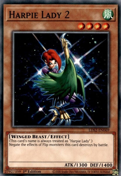 Image for Harpie Lady 2 (LDS2-EN069) (LDS2) - YuGiOh