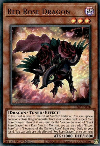 Image for Red Rose Dragon (LDS2-EN108) (LDS2) - YuGiOh
